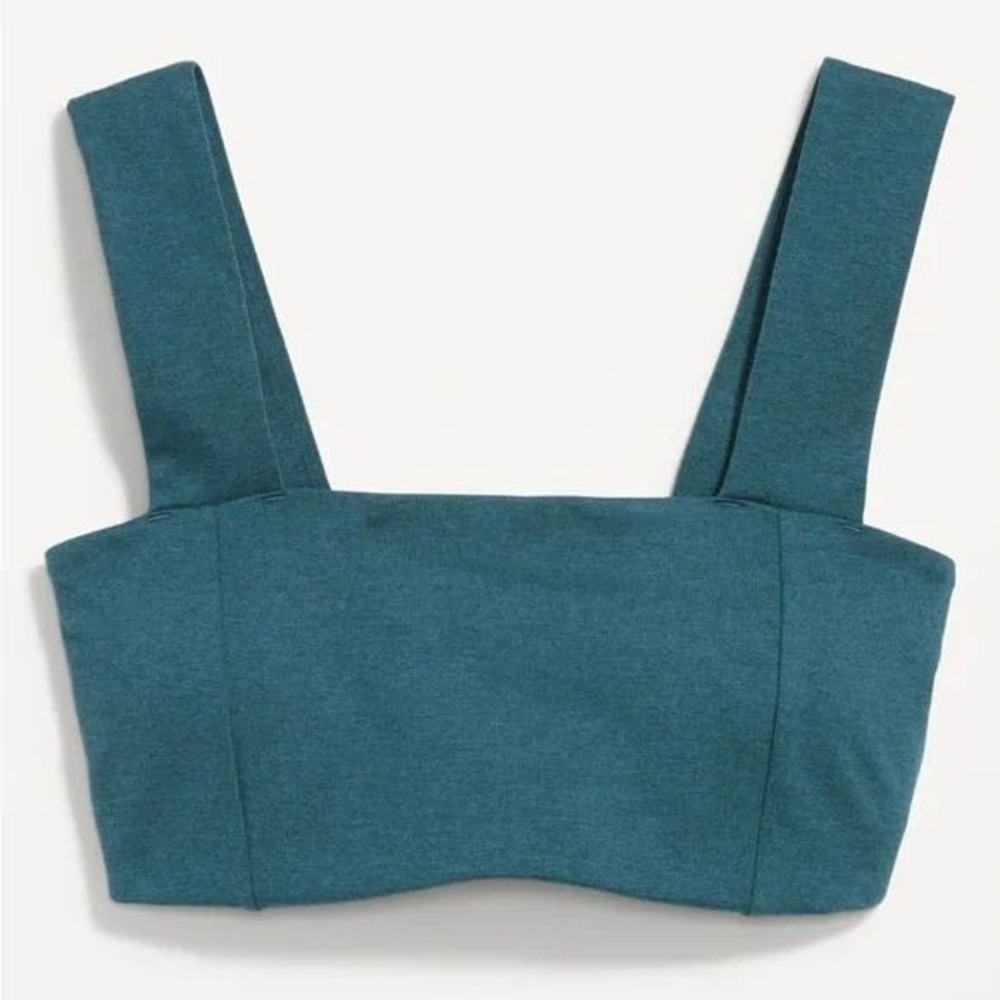 Old Navy Women's Light Support CloudComfy Bandeau Sporta Bra - Jet Stream - M